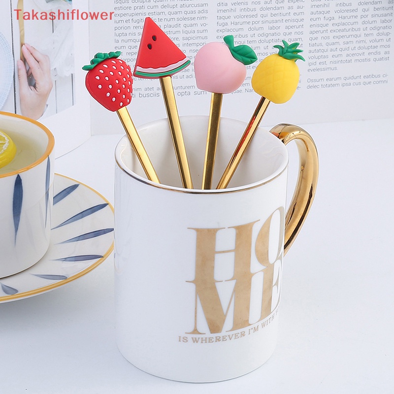 Bộ Muỗng Nĩa Ăn Tráng Miệng Bằng Thép Không Gỉ Họa Tiết Hoạt Hình Dễ Thương