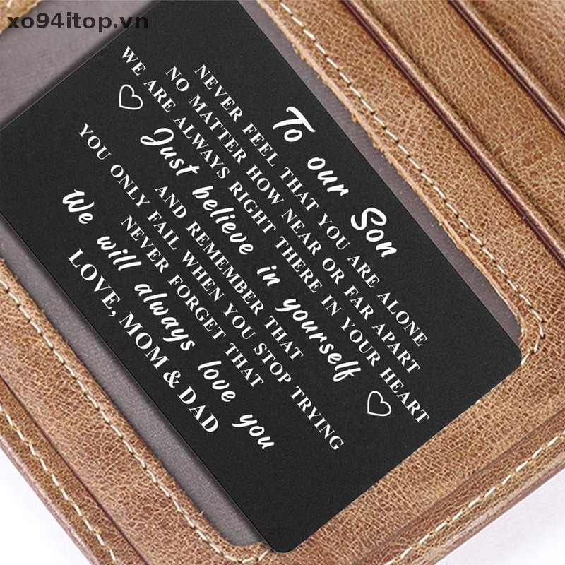 Xoitop Ví Đựng Thẻ Bằng Thép Không Gỉ Cho Husband Boyfriend Wife Girlfriend Valene Quà Tặng Sinh Nhật VN