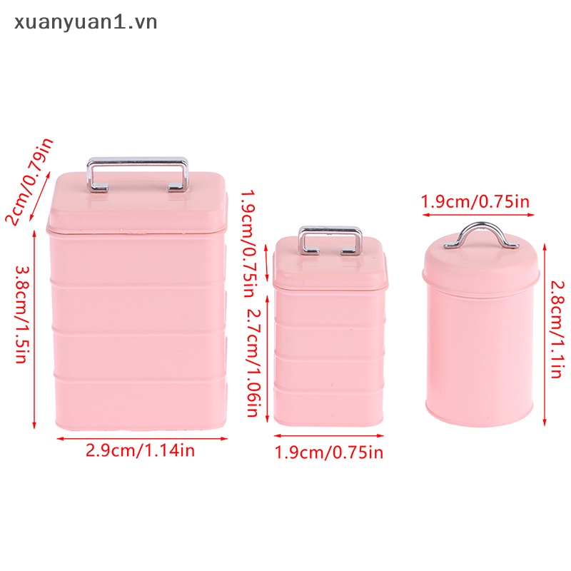 Set 3 Hũ Bánh Mì Tỉ Lệ 1 / 6 Cho Nhà Búp Bê