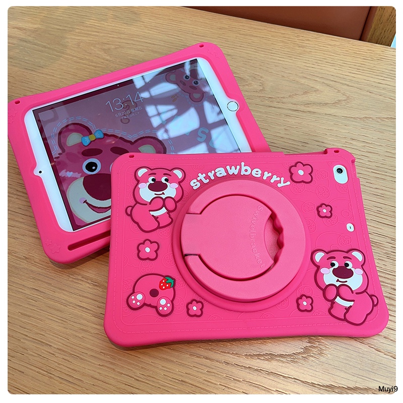 Ốp Máy Tính Bảng Silicon In Hình Dâu Tây Hoạt Hình Cho Ipad 10.2 Ipad 10Th 10.9 Mini 4 / 5 Ipad Air 4 / 5 Pro 11 Ipad 9Th Mini 2