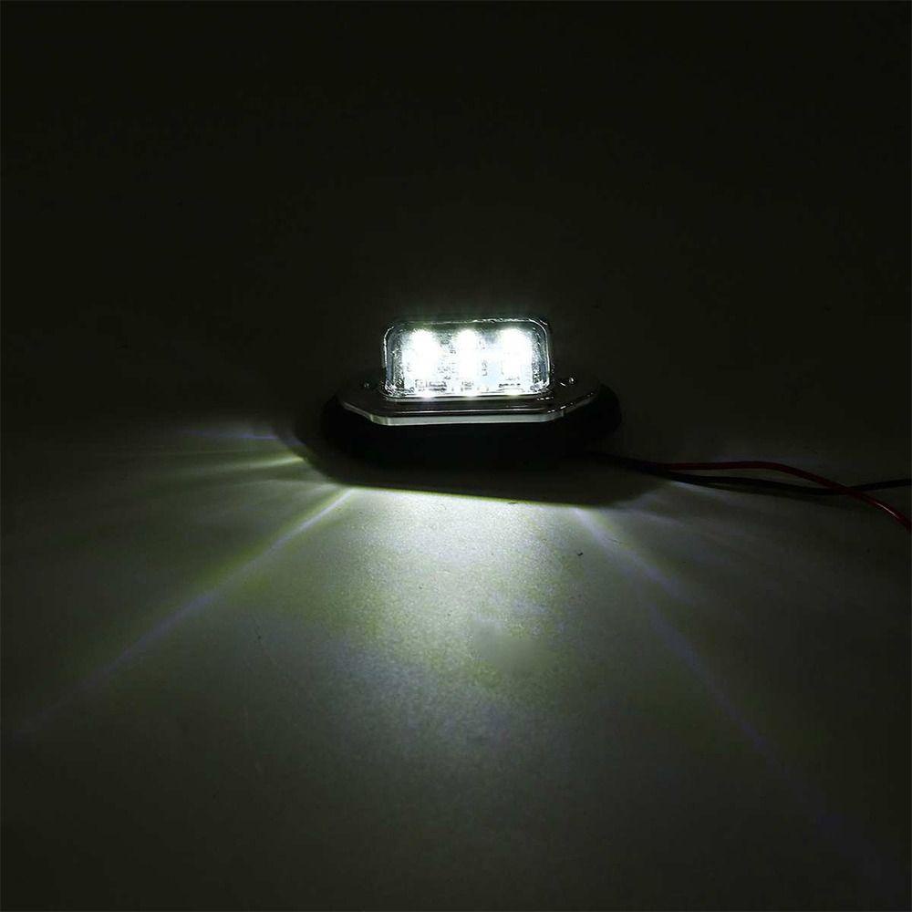 WTTLE Bộ 2 Đèn LED 6 Bóng Gắn Biển Số Xe Hơi / Xe Tải Chuyên Dùng