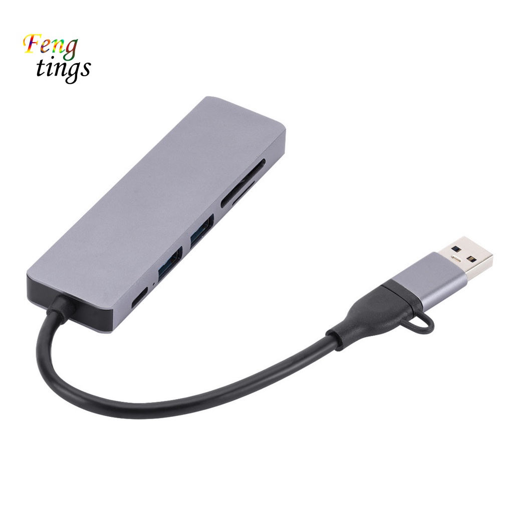 Bộ Chuyển Đổi USB C 6 Trong 1 Độ Ổn Định Cao Cho Máy Tính