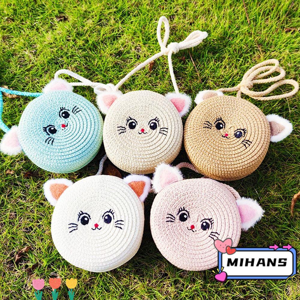 1 Túi Cói Đeo Chéo Thời Trang Cho Bé Gái