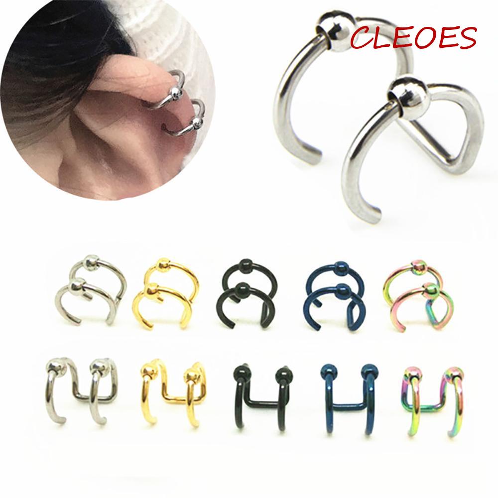 Khuyên Mũi Inox Hình Chữ C Phong Cách Hip Hop Cho Nữ