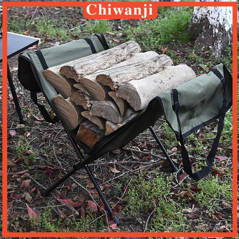 [Chiwanji] Túi Tote Lớn Bằng Gỗ Lửa Có Thể Mang Theo Khi Đi Cắm Trại BBQ