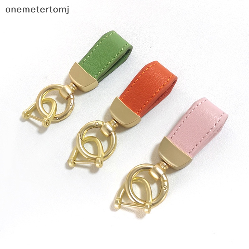 Onemetertomj Móc Khóa Xe Hơi Bằng Da Cừu Thật Tinh Tế Kiểu Pháp Cho Nữ EN