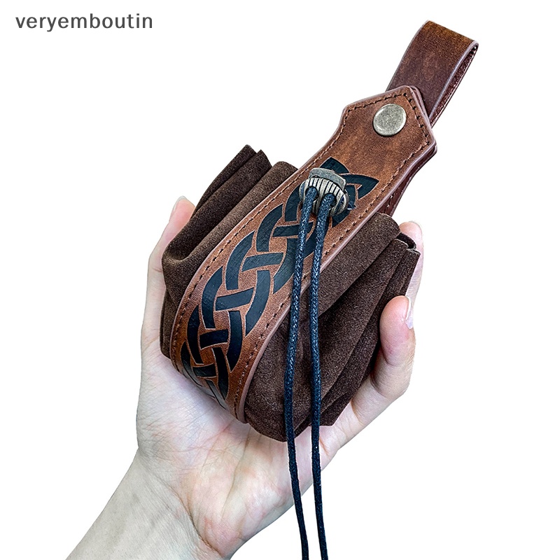 Túi Dây Rút Đựng Tiền Xu Celtic Viking Hóa Trang Cho Nam Và Nữ