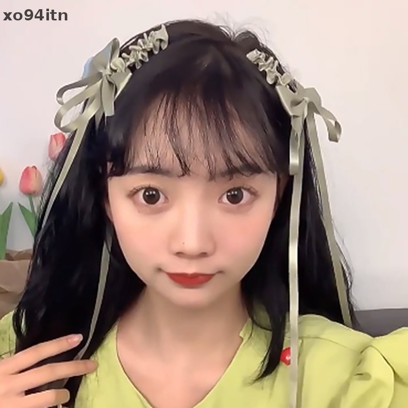 1 Cặp Kẹp Tóc Nơ Màu Hồng Phong Cách Lolita Nhật Bản Dễ Thương Cho Bé Gái