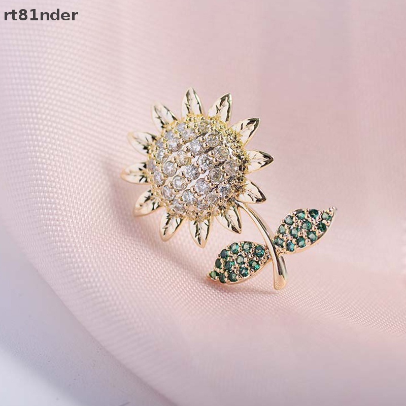 Rt Ghim Cài Áo Hình Hoa Hướng Dương Đính Đá Lấp Lánh Chống Ánh Sáng Thời Thượng