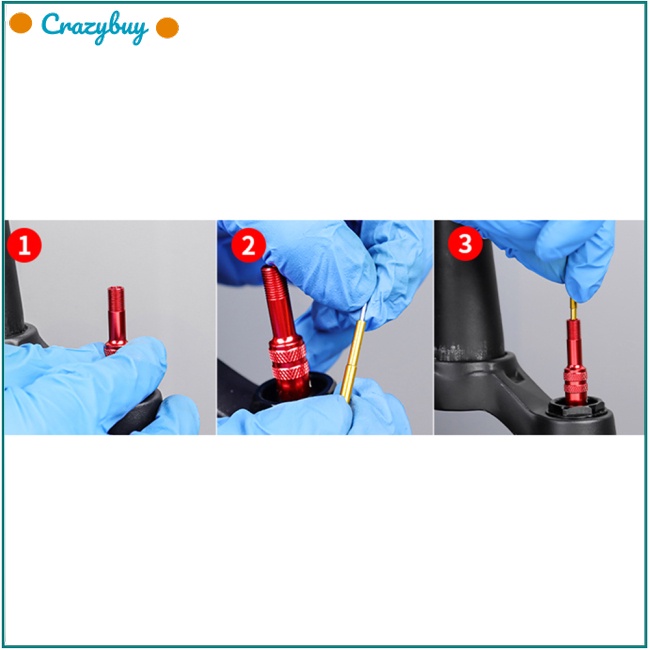 Cr Đầu Nối Dài Van Bơm Hơi Phuộc Xe Đạp Bằng Hợp Kim Nhôm