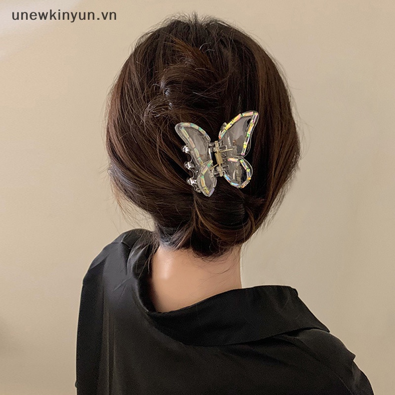 Kẹp Càng Cua Đính Ngọc Trai Bằng Acrylic Trong Suốt Thời Trang Cho Nữ