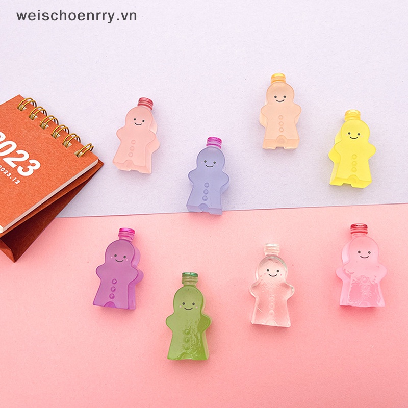 Set 2 Mô Hình Nhân Vật Gingerbread Man Phát Sáng Xinh Xắn Dùng Để Trang Trí