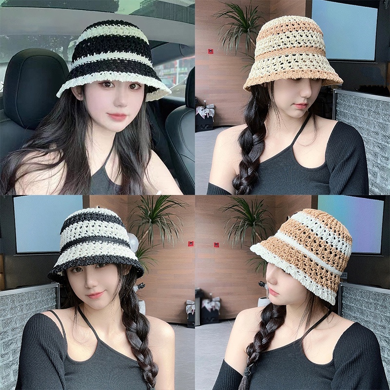 Nón Tai Bèo Đan Cói Vành Nhỏ Che Nắng Thời Trang Mùa Hè Cho Nữ