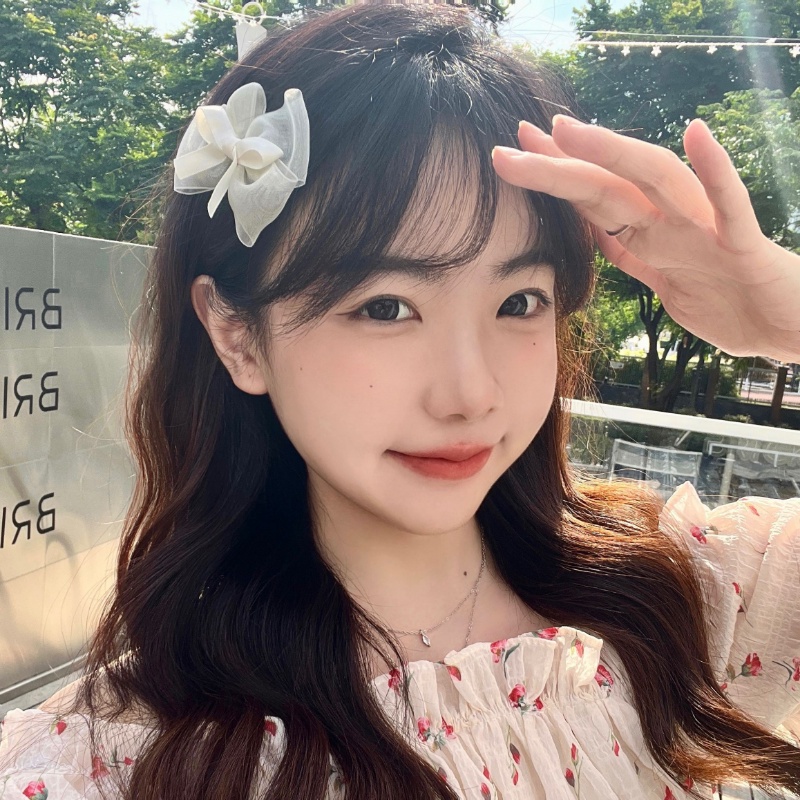 Kẹp Tóc Đính Nơ Sau Lưng Phong Cách Nhật Hàn Dành Cho Nữ