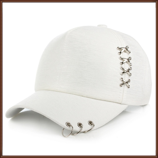 Mũ Lưỡi Trai Đính Khoen Kim Loại Thời Trang Cho Nam Nữ