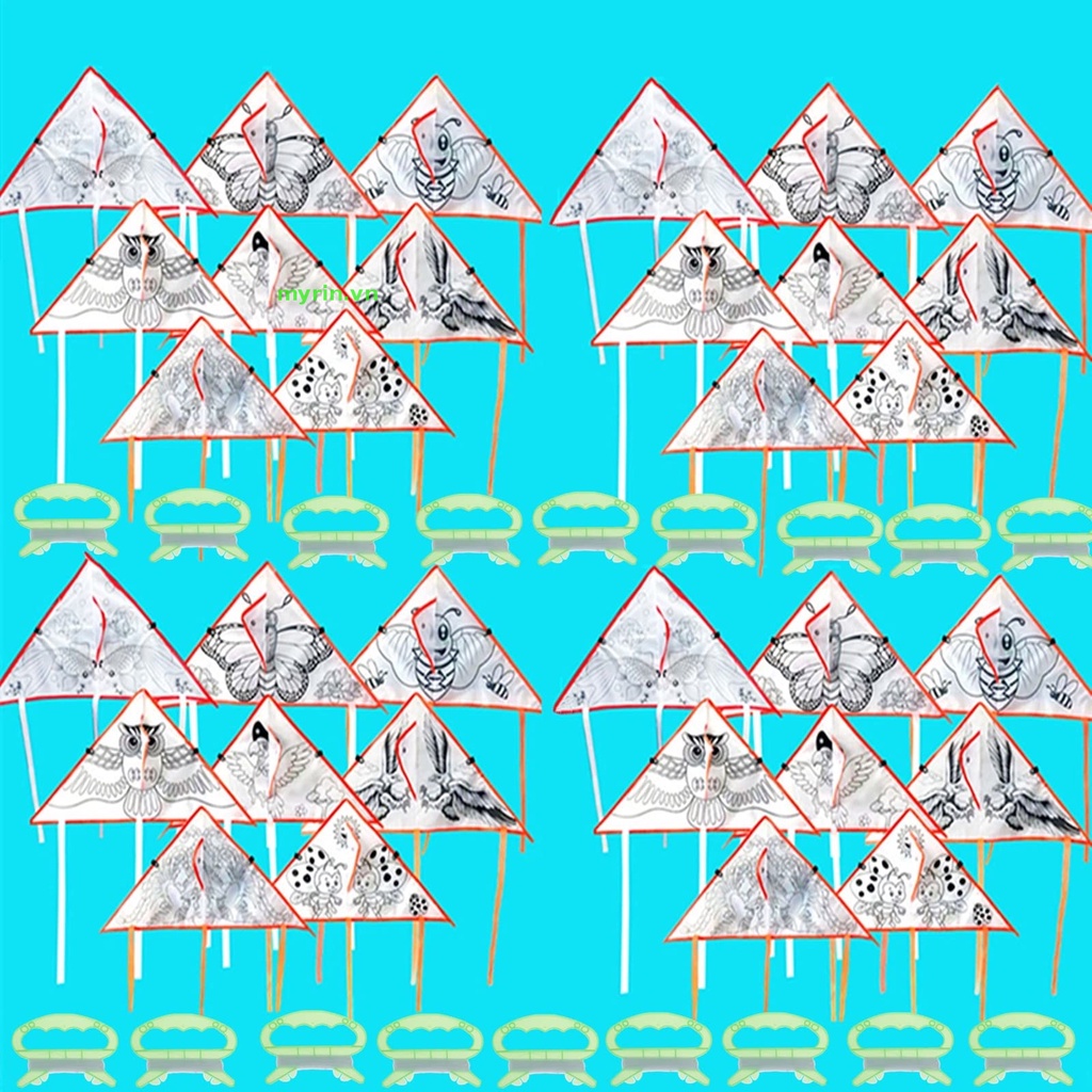 Myrin Set 20 Diều Nhiều Màu Sắc DIY Cho Trẻ Em Và Người Lớn