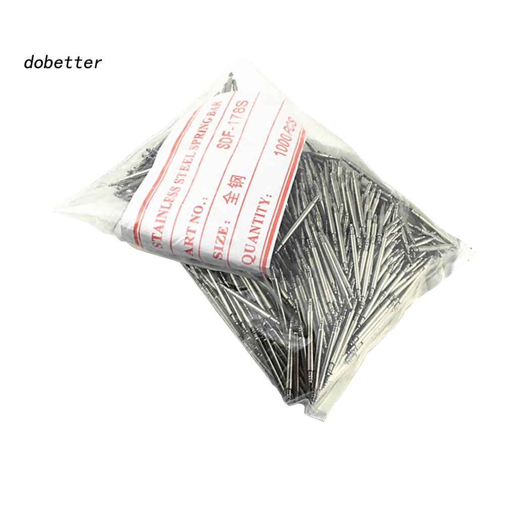 Bộ 1000 Ghim Lò Xo Bằng Thép Không Gỉ Đường Kính 1.5mm Tháo Dây Đồng Hồ