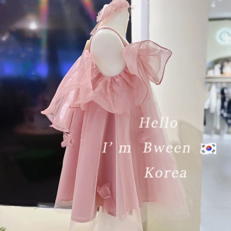 Đầm Công Chúa Vải Tuyn Màu Trơn Mẫu Mới 2023 Thời Trang Cho Bé Gái