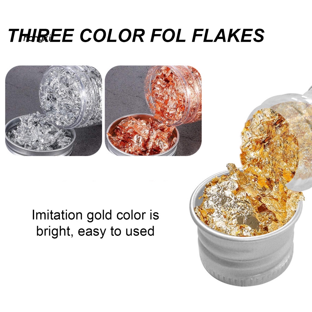 Giấy Foil Dán Móng Nghệ Thuật 3 Tông Màu Sắc Tùy Chọn Chống Phai Màu Đa Năng Cho Nữ