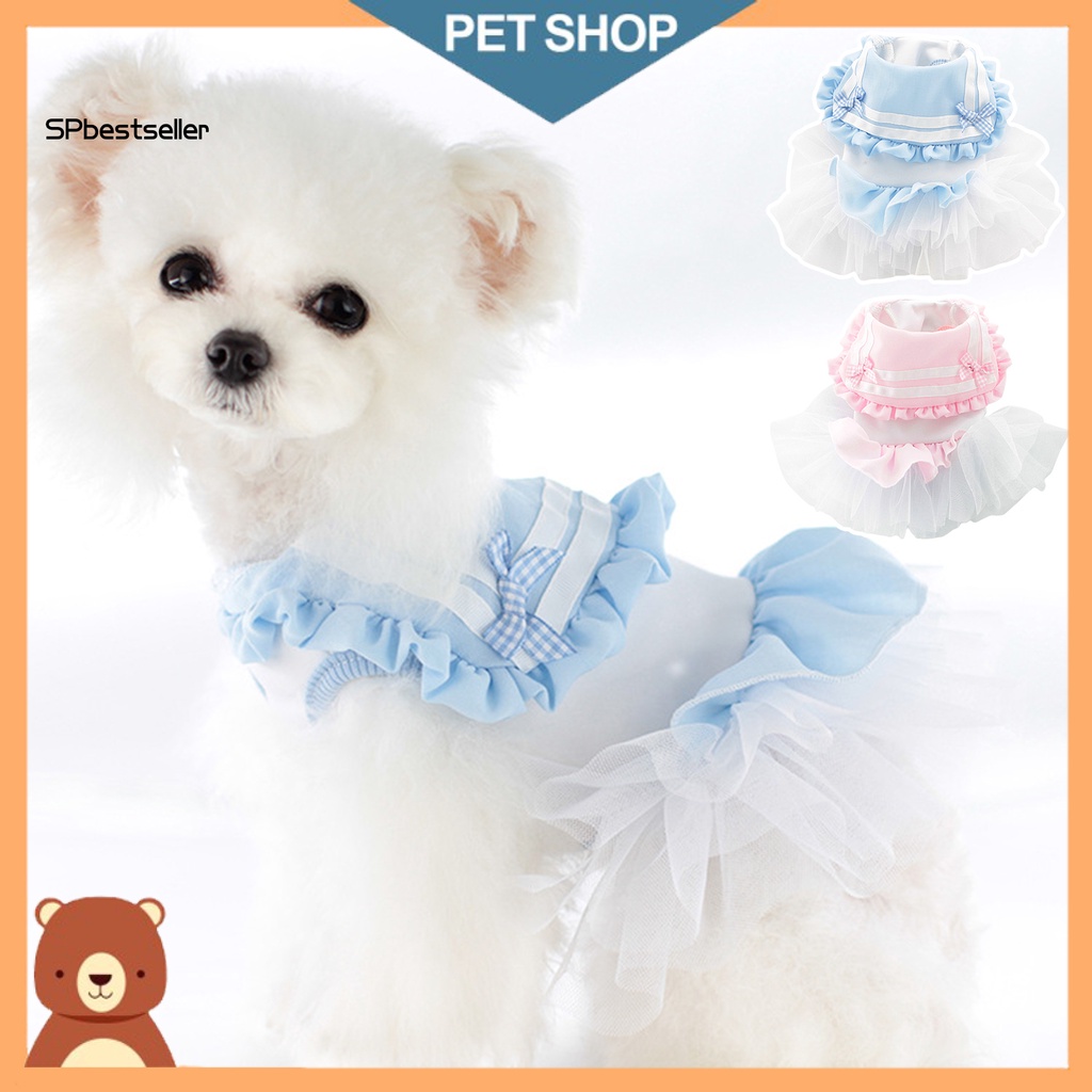 Spbestsellkr Đầm Chui Đầu Thoải Mái Chống Rách Trang Trí Cho Cún Cưng Mặc Hàng Ngày