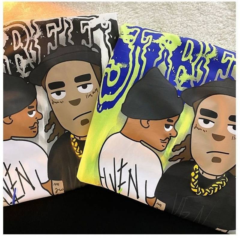 Fashion Brand Ins Summer New Short Sleeve T-shirt Men's and Women's Korean-Style Loose European and American Street Hip Hop Couple's Half Sleeve Top Np5L