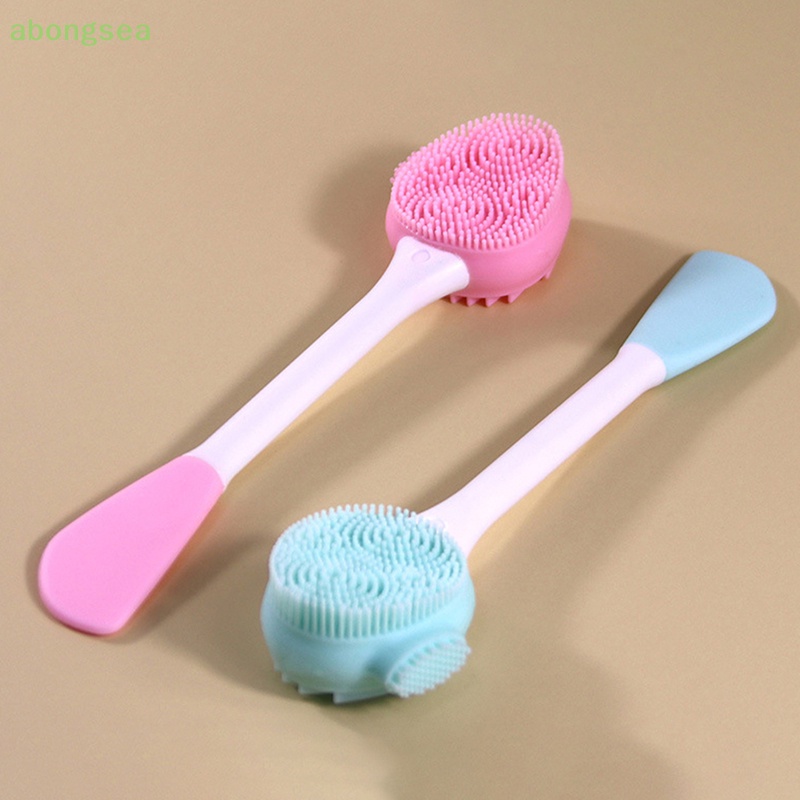 Cọ Rửa Mặt Tẩy Tế Bào Chết Hai Đầu Bằng Silicone Hiệu abongsea