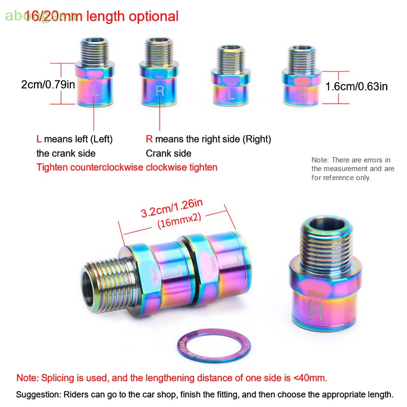 Abongsea Pedels 16mm / 20mm Pedels Bằng Titan Cho Pedels Xe Đạp