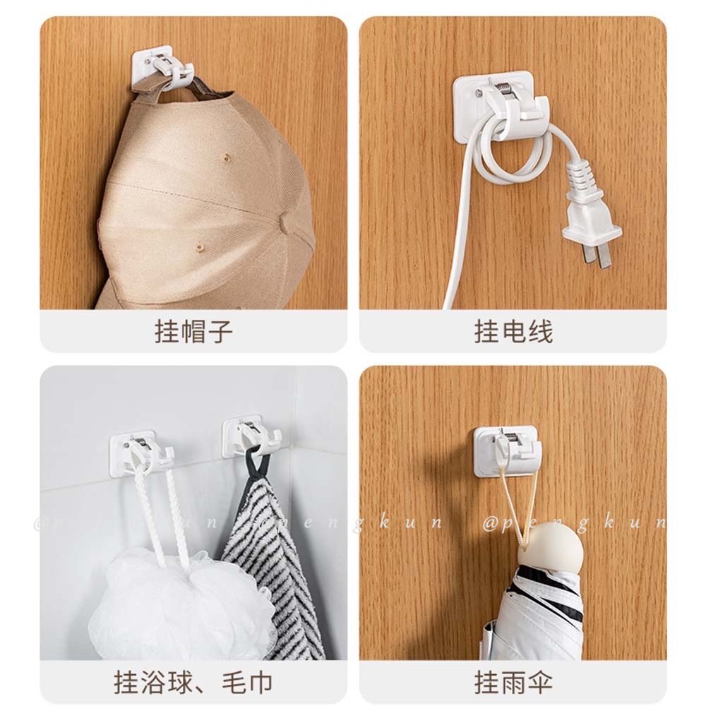 Set 2 Móc Treo Rèm Nhà Tắm 3M Kèm Kẹp Cố Định Tiện Dụng