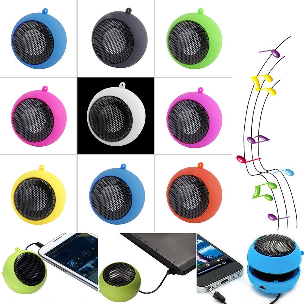 Unique Design Protable Mini 3.5Mm Hamburg Type Telescopic Plug-In Audio Speakers Handfree Wired Fm Radio Usb Speker [Q/13]