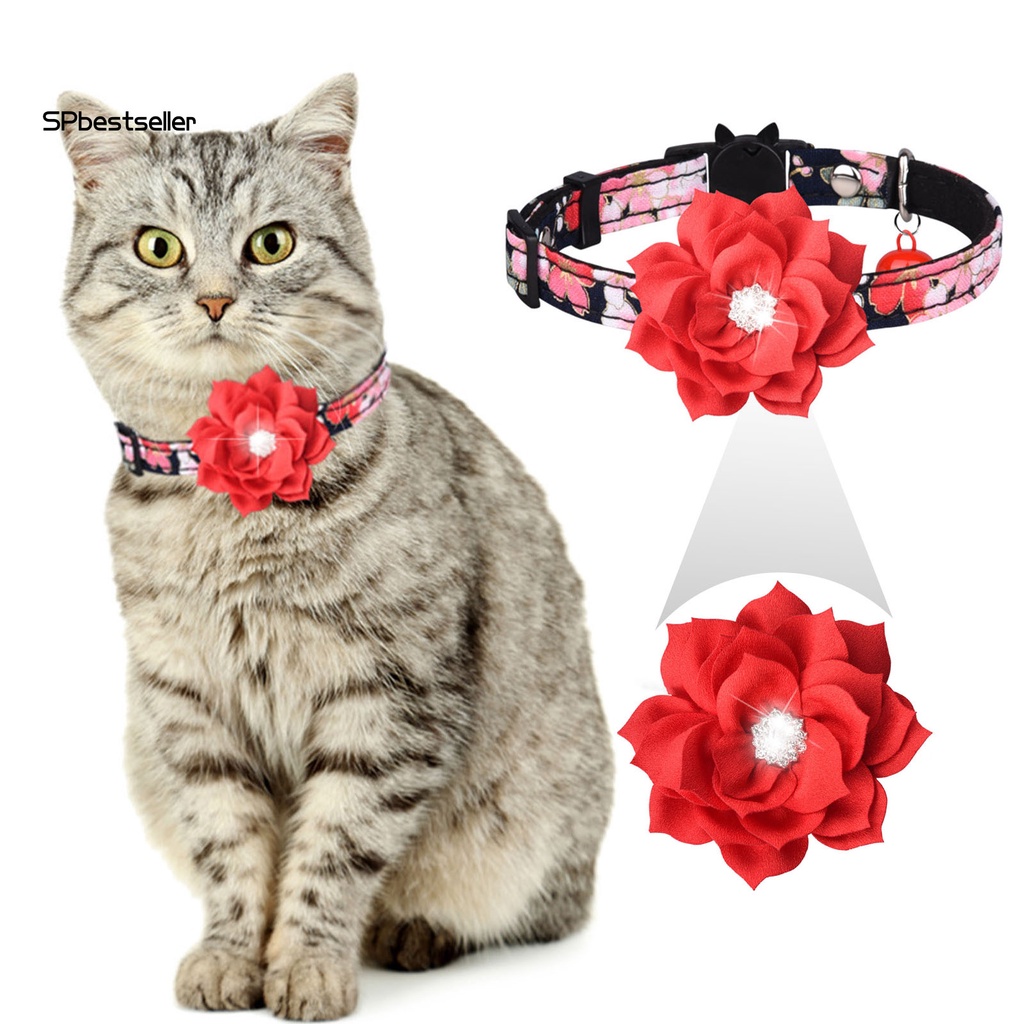 Vòng Cổ Hình Hoa Tháo Rời Được Thoải Mái Dành Cho Thú Cưng Trong Nhà