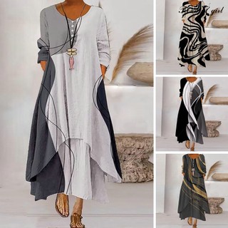 Dl Đầm Dáng Rộng Co Giãn Thoáng Khí Thoải Mái Mặc Hàng Ngày In Họa Tiết Đa Dạng Dành Cho Bạn Nữ Mặc Ngoài Trời