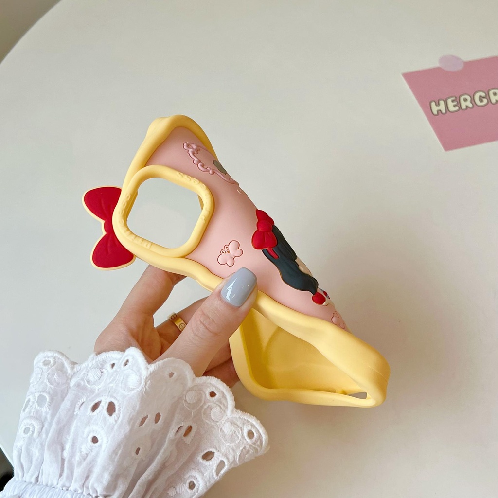 Ốp Điện Thoại Silicon Tpu Mềm Hình Công Chúa Hoạt Hình 3D Chống Sốc Chống Rơi Cho iPhone 14 13 12 11 Pro Max