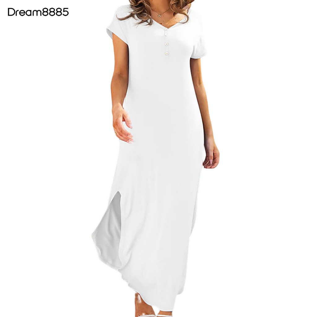 [Mabre85 Stock] Váy Nữ Mùa Hè Màu Trơn