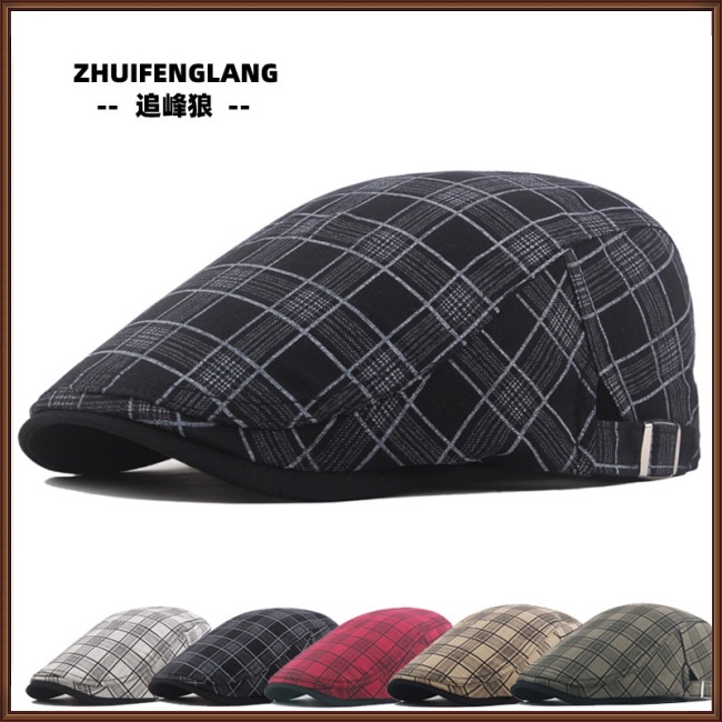 Mũ Beret Chống Nắng Thoáng Khí In Họa Tiết Kẻ Sọc Nhiều Màu Tùy Chỉnh Thời Trang Cho Nam
