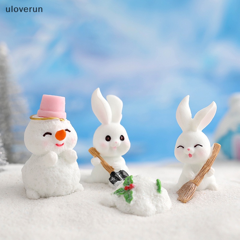 Uloverun Mô Hình Cà Rốt Thỏ Dễ Thương Trang Trí Tiểu Cảnh