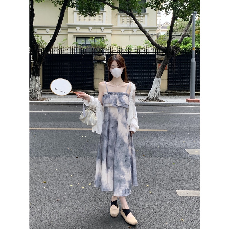 Đầm MIDI Hai Dây Ôm Ngực Thời Trang Mùa Hè Ngọt Ngào