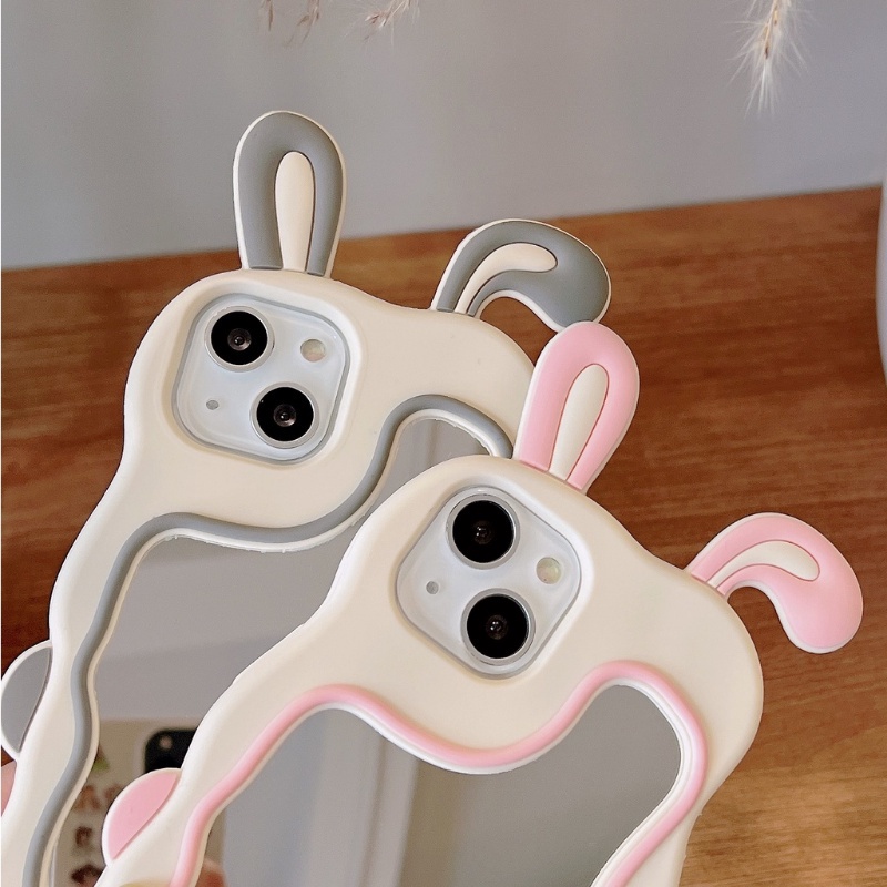 Ốp Điện Thoại Silicon Hình Tai Thỏ Cho Iphone14 13 12 11 Pro Promax X XS XR XSmax 6 7 8Plus