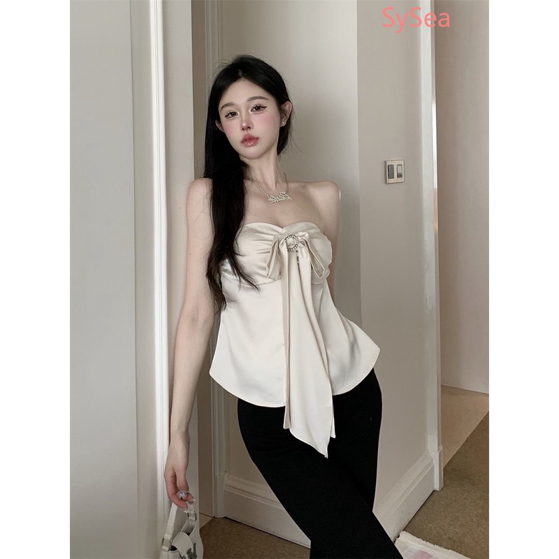 Áo Hai Dây Dáng Ôm Thiết Kế Xẻ Tà Thời Trang Mùa Hè Quyến Rũ Cho Nữ