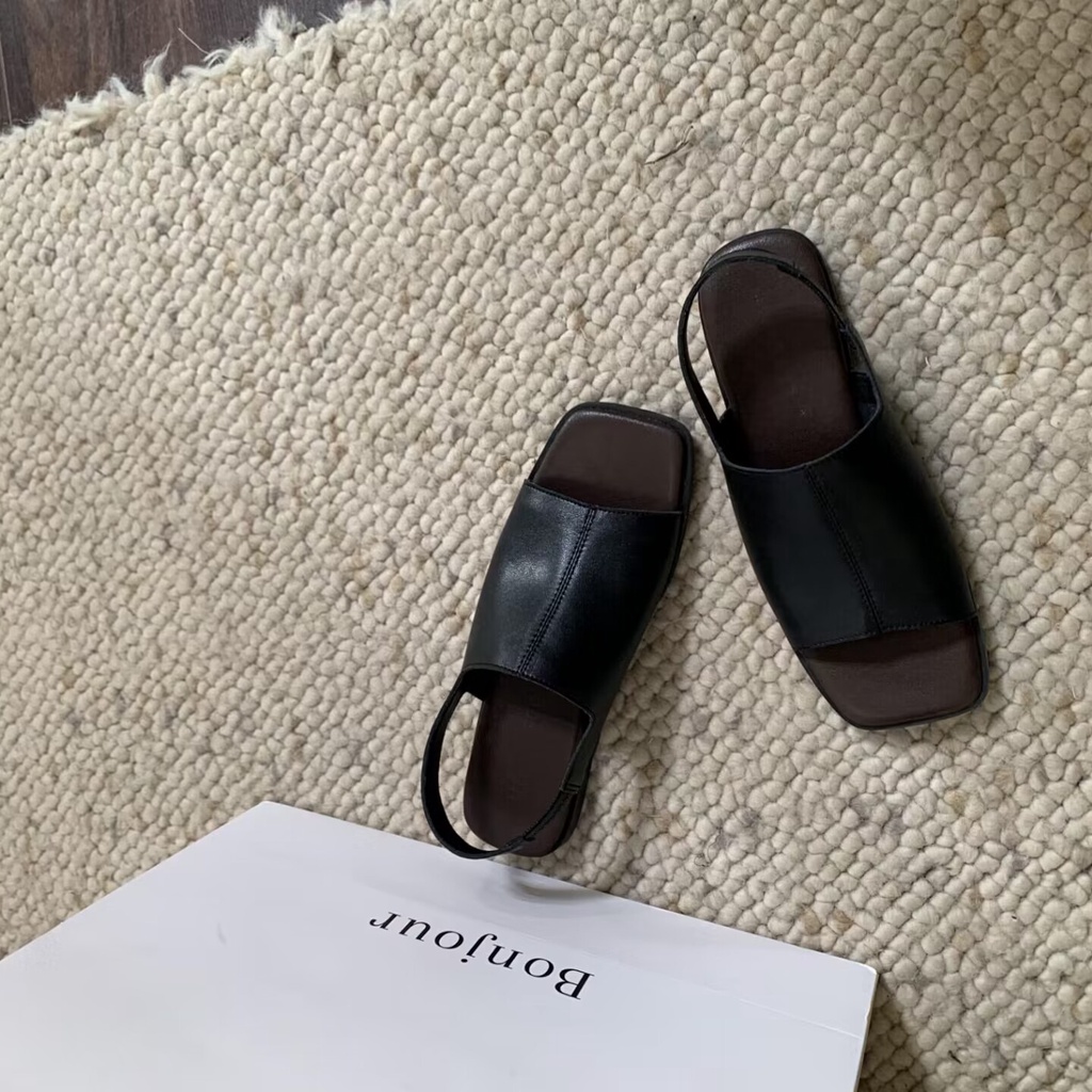 [F &amp; X] Dép Sandal Cao Cấp Đế Mềm Phẳng Phong Cách Hàn Quốc Thời Trang Mùa Hè Độc Đáo Dễ Phối Đồ Dành Cho Bạn Nữ