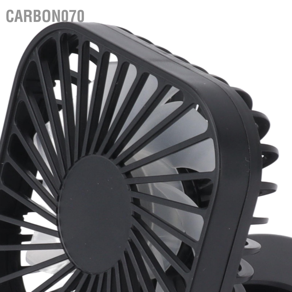 Carbon070 Quạt Di Động Nhẹ Bền Điều Chỉnh 3 Tốc Độ Sạc USB Cho Phòng Ngủ Gia Đình Văn