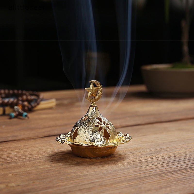 Giá Đỡ Đốt Trầm Hương Hình Tháp Màu Vàng Đồng Phong Cách Ả Rập Độc Đáo Trang Trí Nhà Cửa