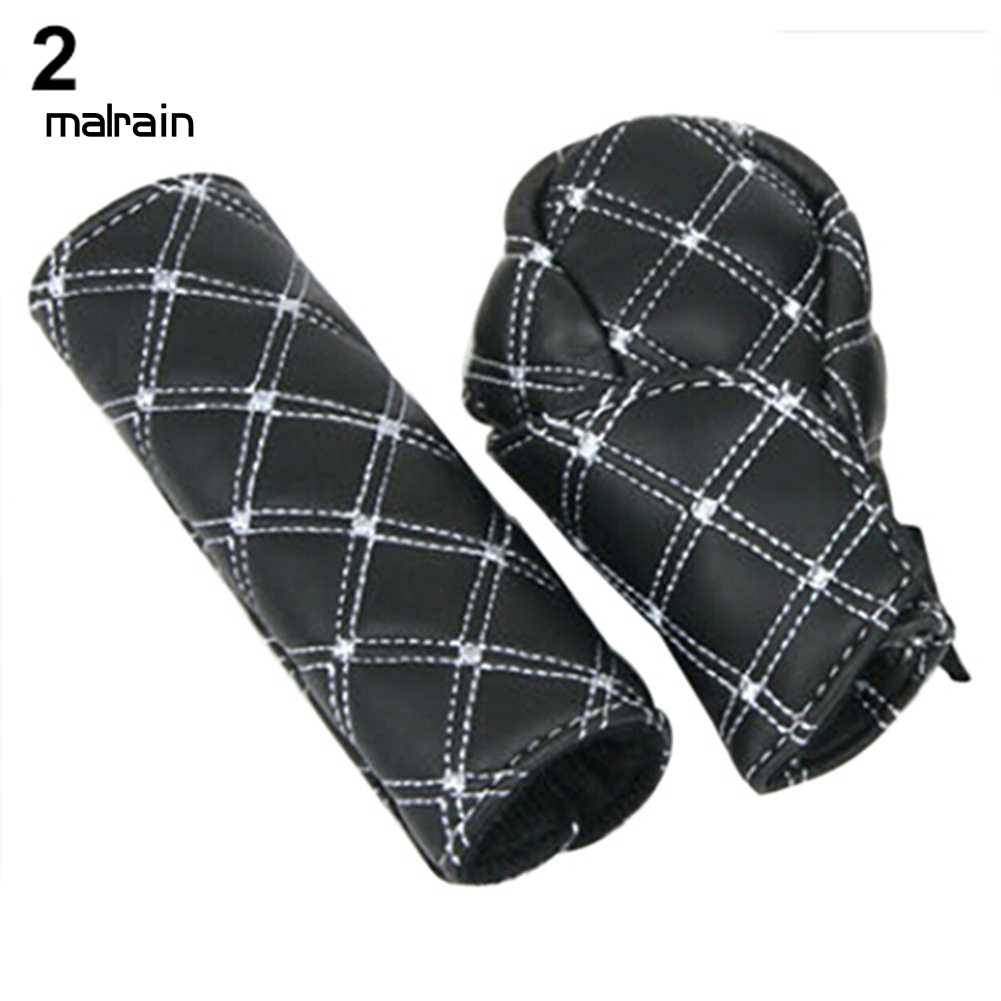 Vỏ Bọc Tay Nắm Cần Gạt Số Xe Hơi Giả Da 2 Trong 1