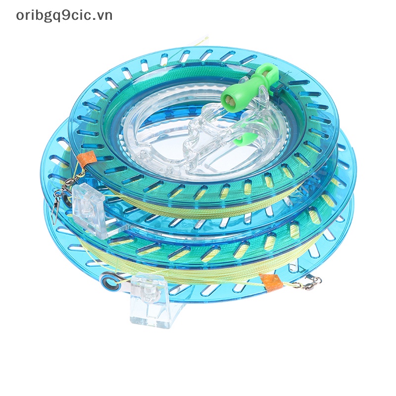 Oribgq9cic Máy cuộn Dây Diều pha lê bằng ABS 18cm có bóng dây 200M có khóa thiết bị câu cá VN