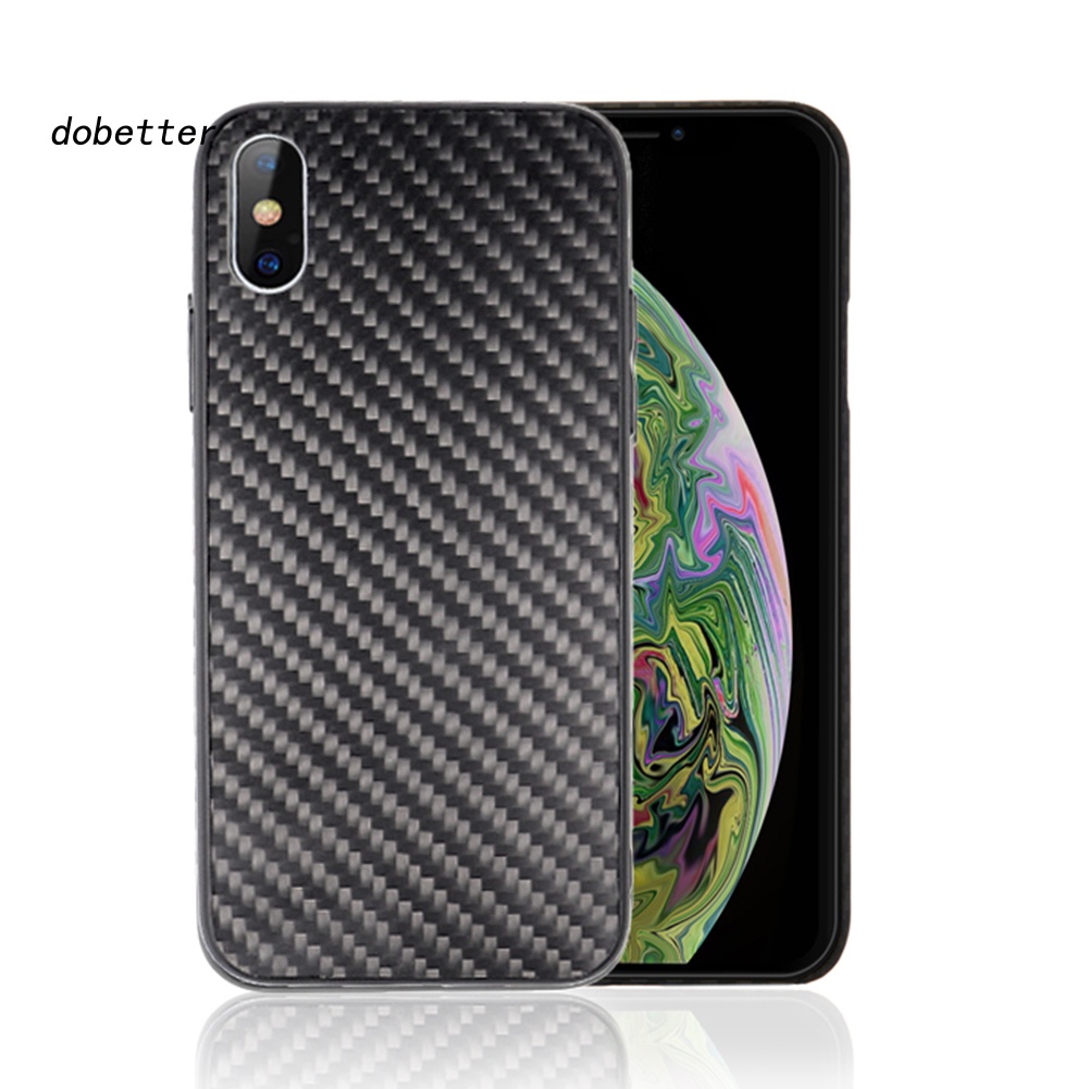 Ốp Điện Thoại Sợi Carbon Nhám Bảo Vệ Toàn Diện Chống Nước Cho iPhone 7 / 8 / X