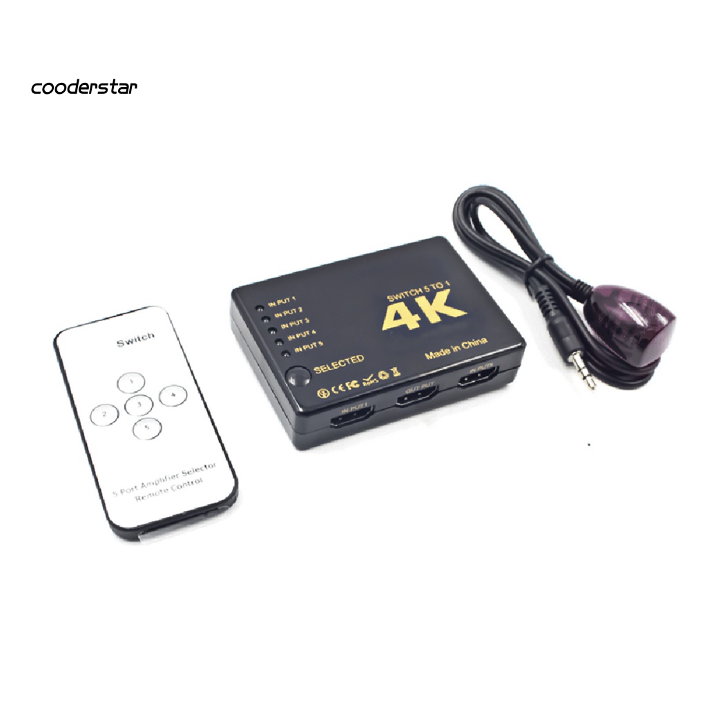 Bộ Chuyển Đổi HDMI Sang IR 5 Đầu Vào 1 Đầu Ra 4K * 2K Và Phụ Kiện