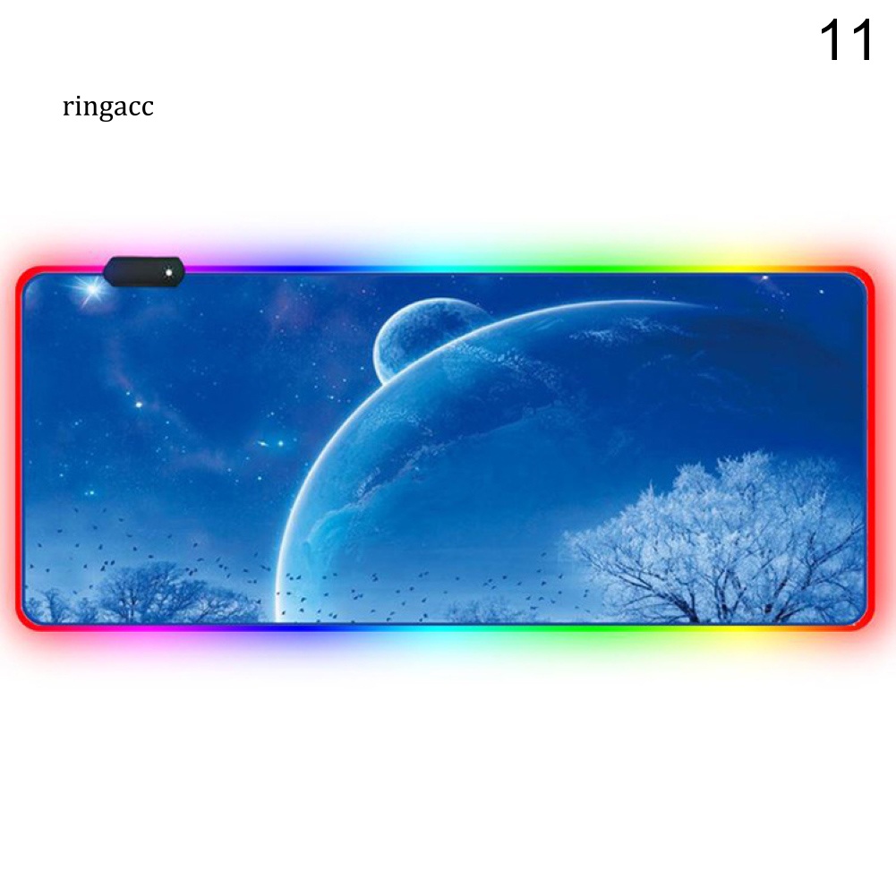 Đệm Lót Chuột RGA RGB LED Dạ Quang Dành Cho Game Thủ