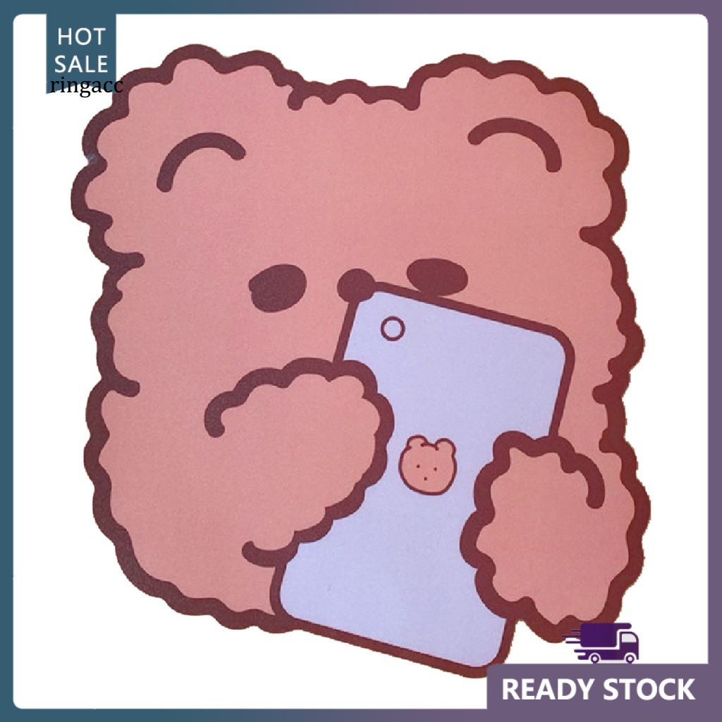 Tấm Lót Chuột Cao Su Chống Trượt Hình Gấu Hoạt Hình Dễ Thương