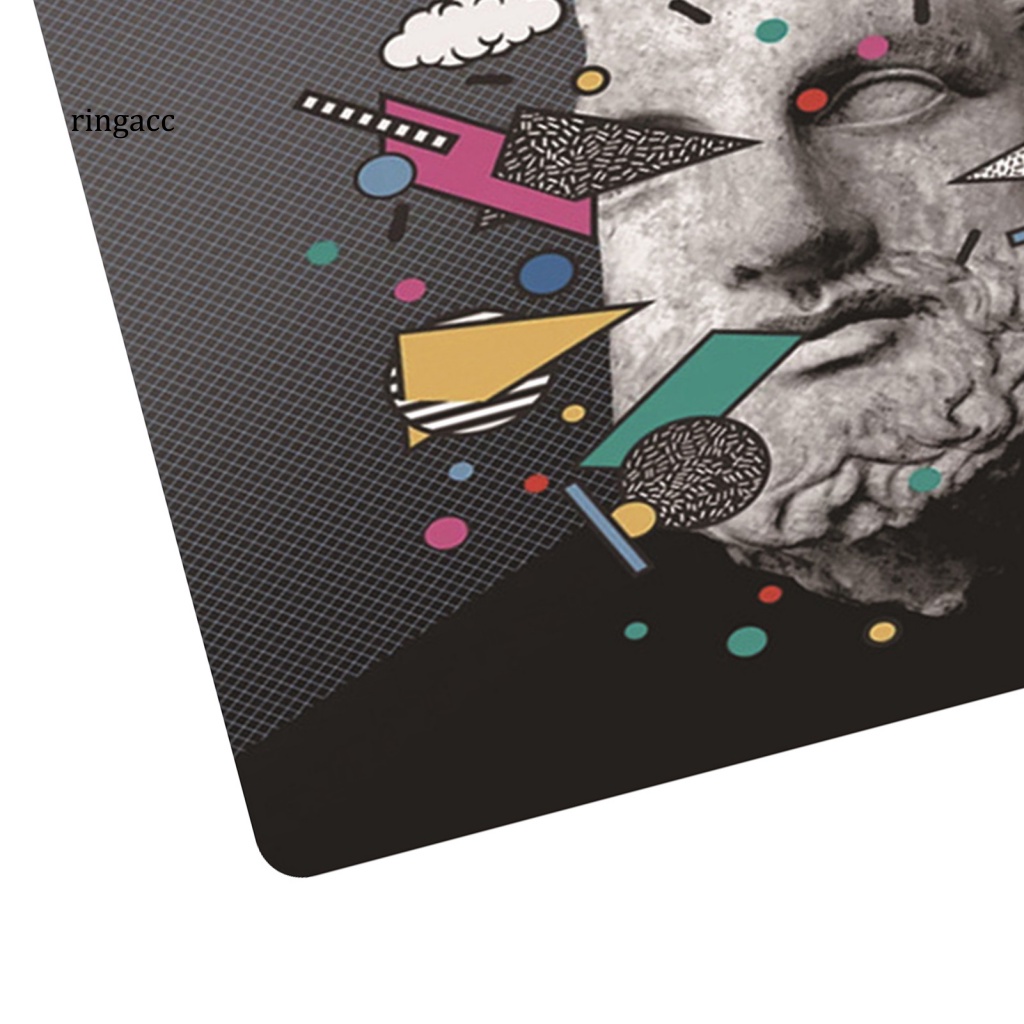 Tấm Lót Chuột RGA Bằng Cao Su Mềm Chống Trượt Họa Tiết Hình Học Nhiều Màu Sắc Dành Cho Văn Phòng
