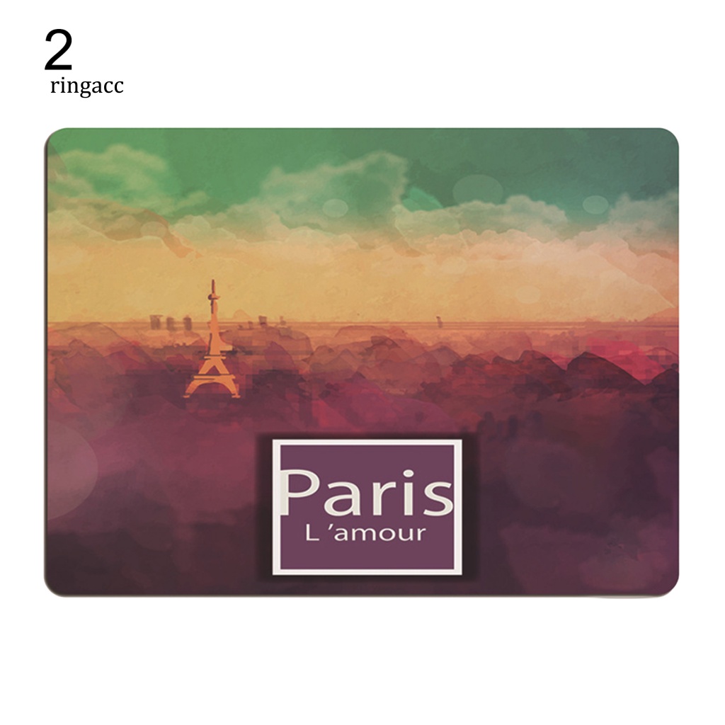 Tấm Lót Chuột RGA Mềm Mại Thoải Mái Có Đệm Cổ Tay Hình Tháp Eiffel Dành Cho Laptop