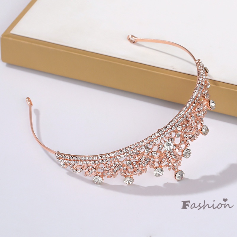 Cài Tóc Hình Vương Miện Đính Đá Sang Trọng Cho Cô Dâu